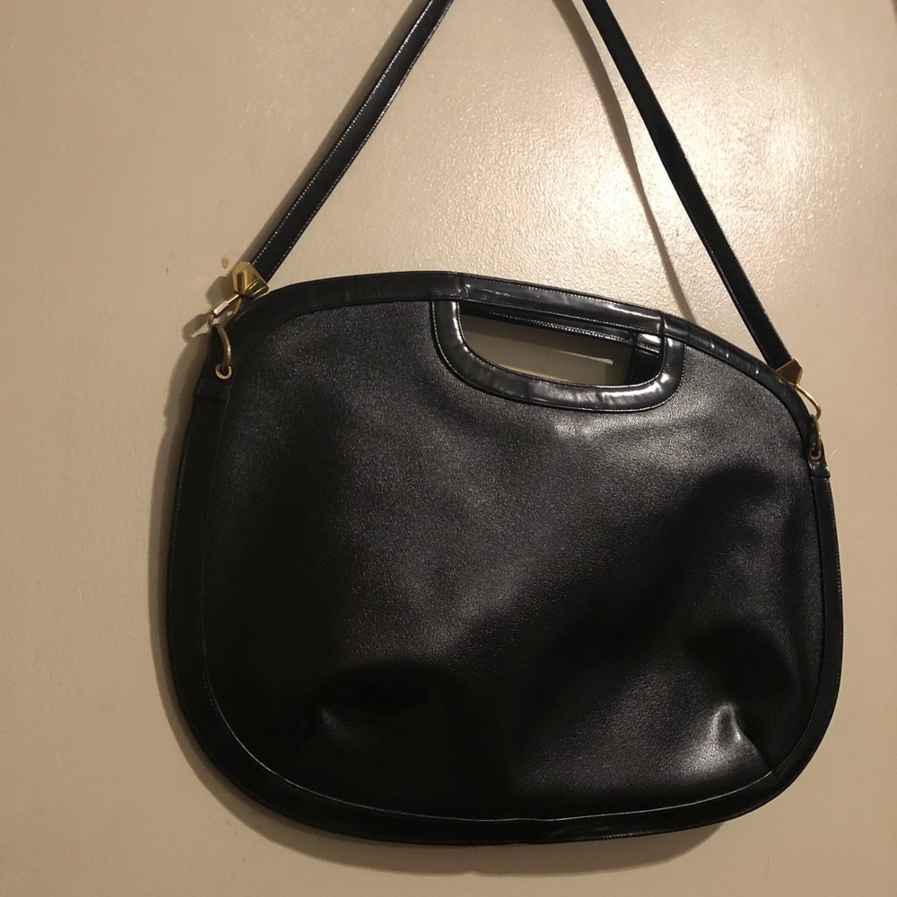 Vintage Korets large clutch w. stap